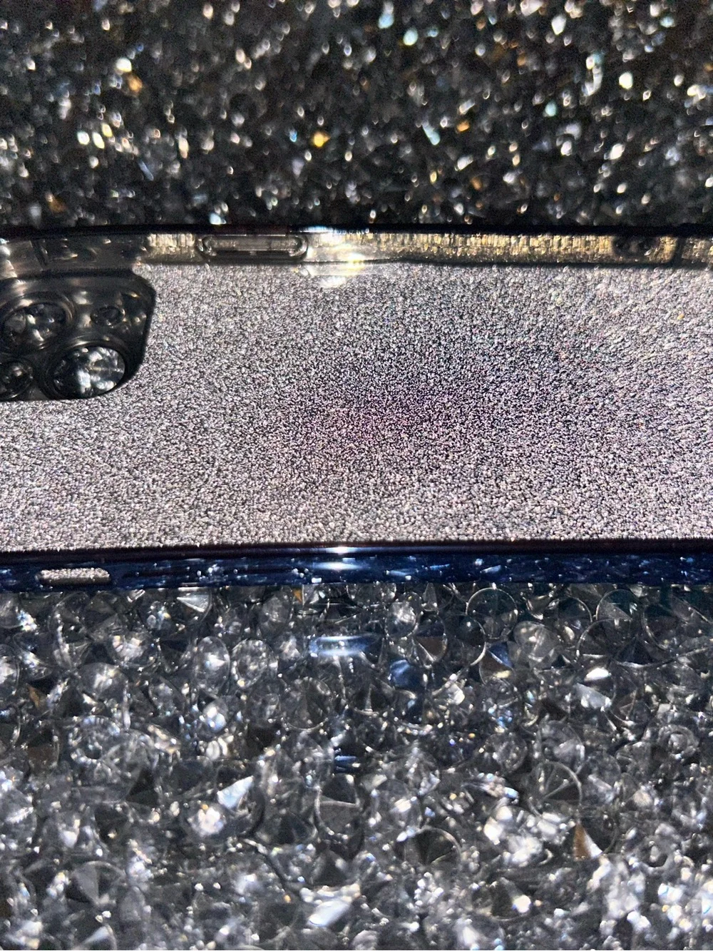Sparkle Blue Magnetic Camera Ring Phone Case - Unbranded iPhone 15